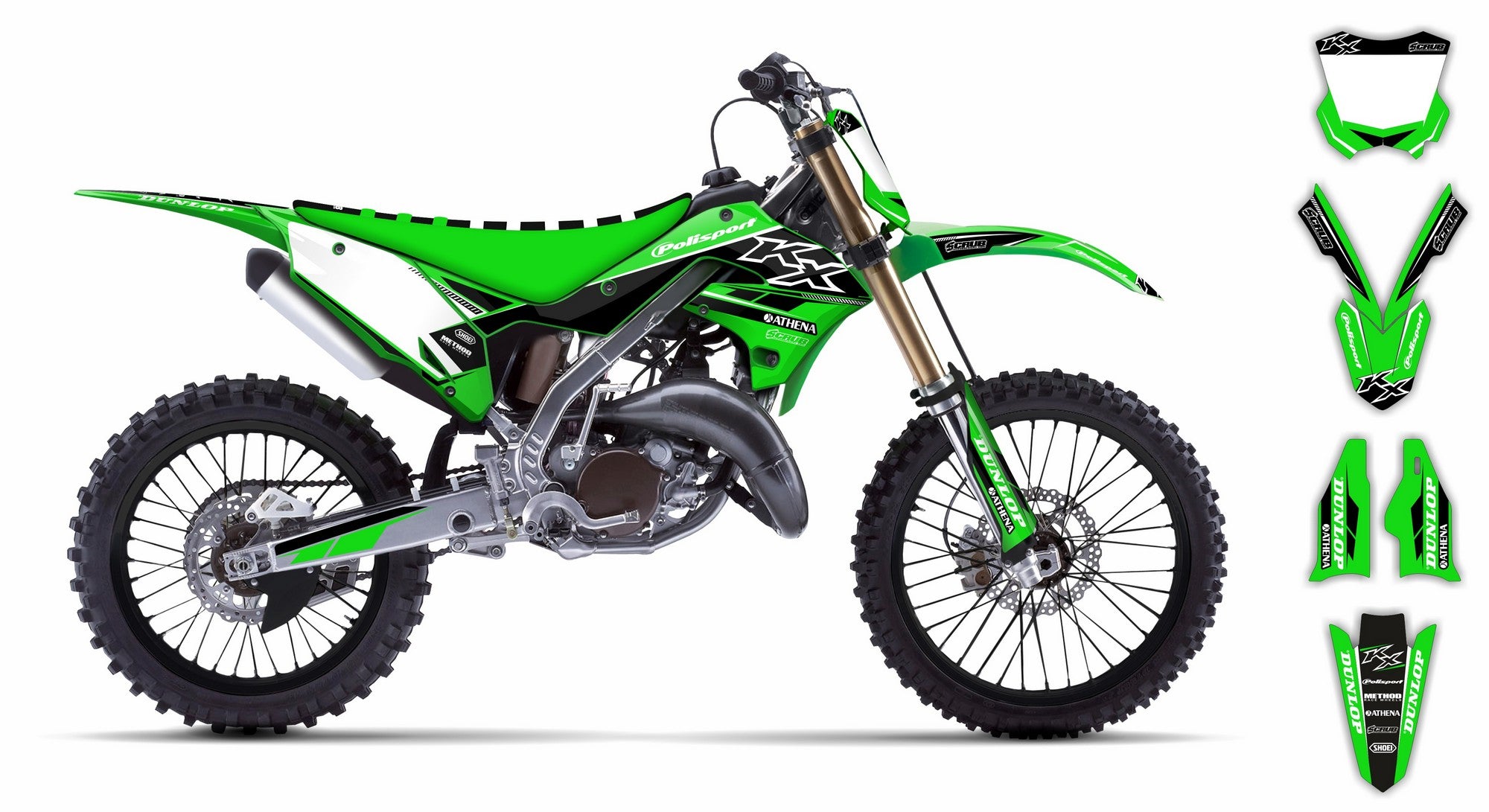 Scrub Designz Dekalkit Kawasaki SE1047 ST (Inkl. Eget Namn & Nr