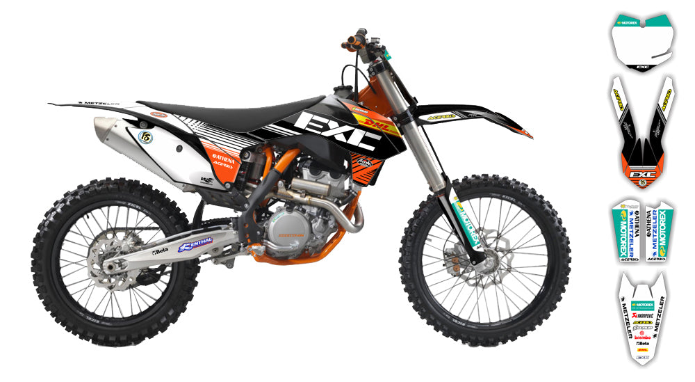 Scrub Designz Dekalkit KTM Factory Replica EXC ST (Inkl. Eget Namn & N