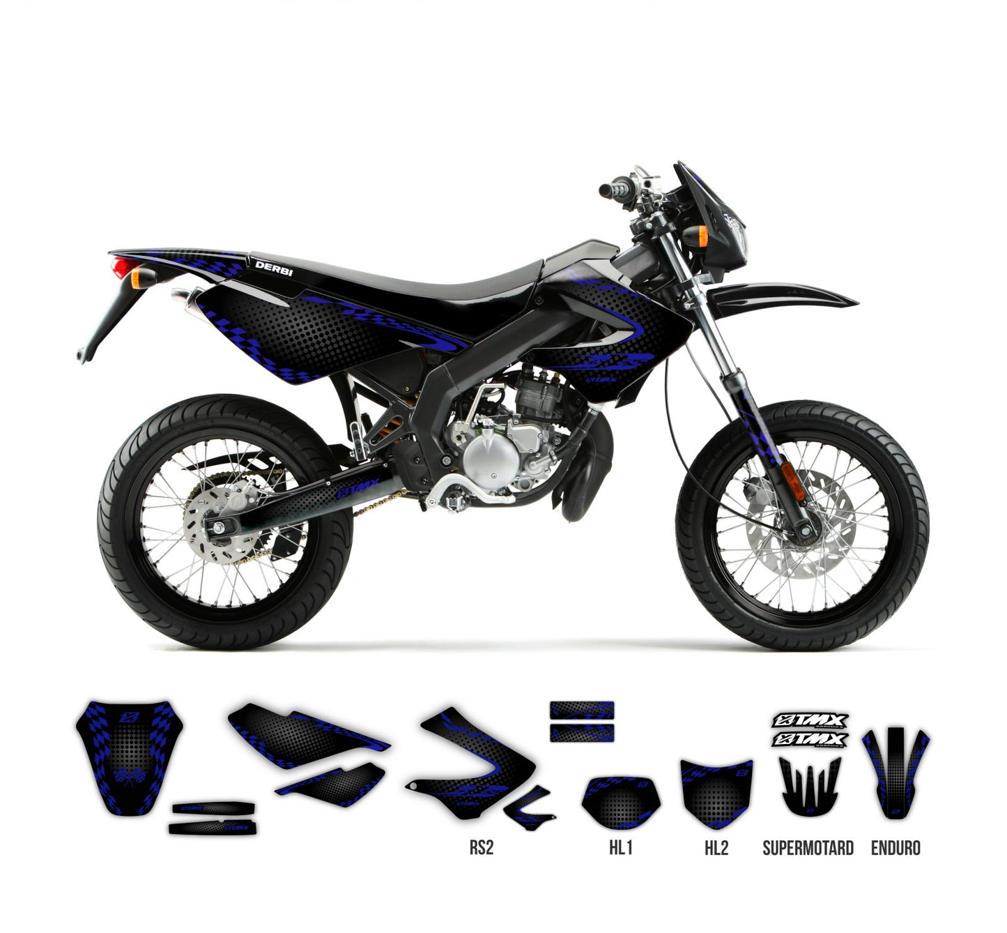 TMX Dekalkit Derbi Senda 50 R/SM Carbon Series