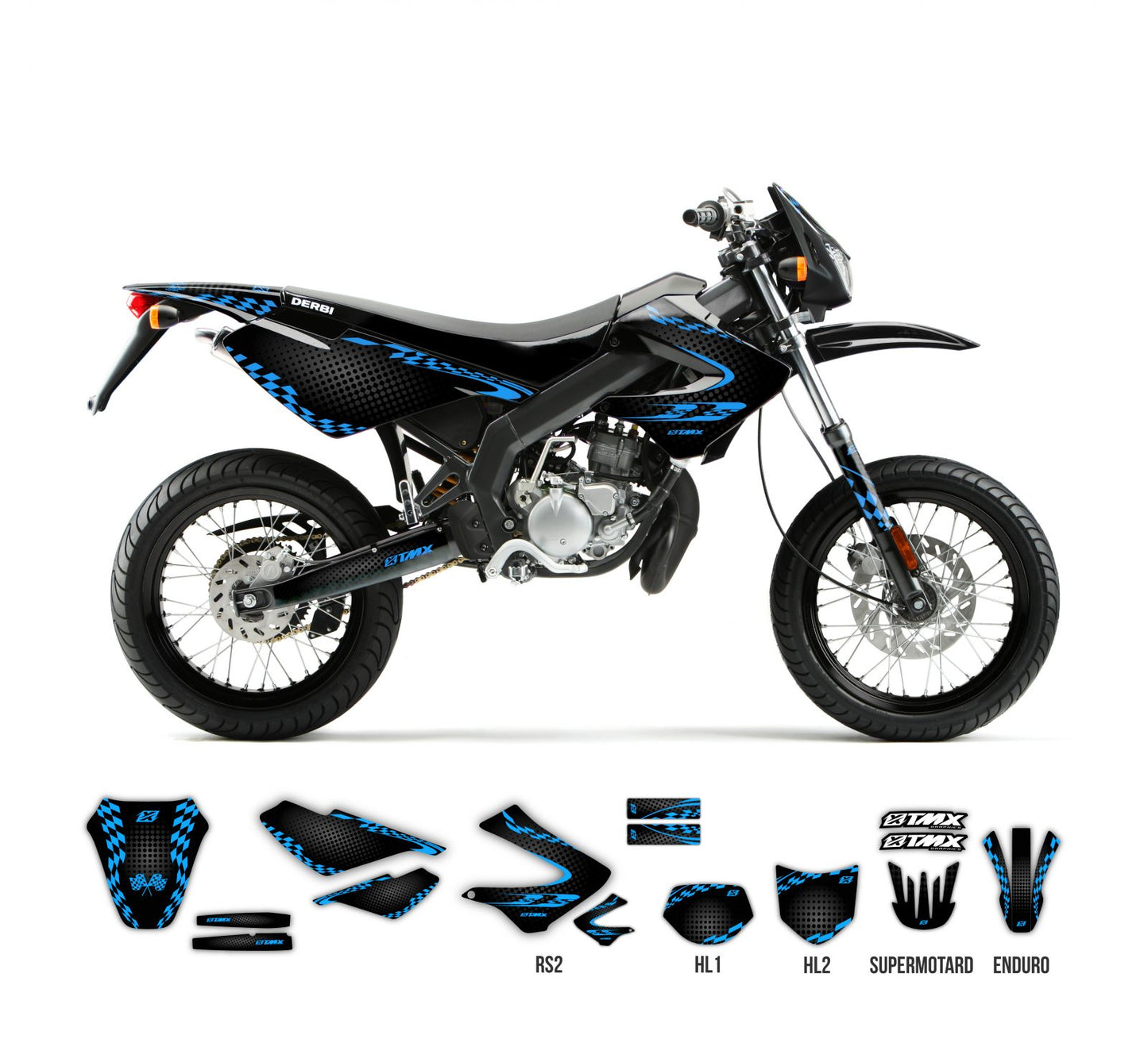 TMX Dekalkit Derbi Senda 50 R/SM Carbon Series