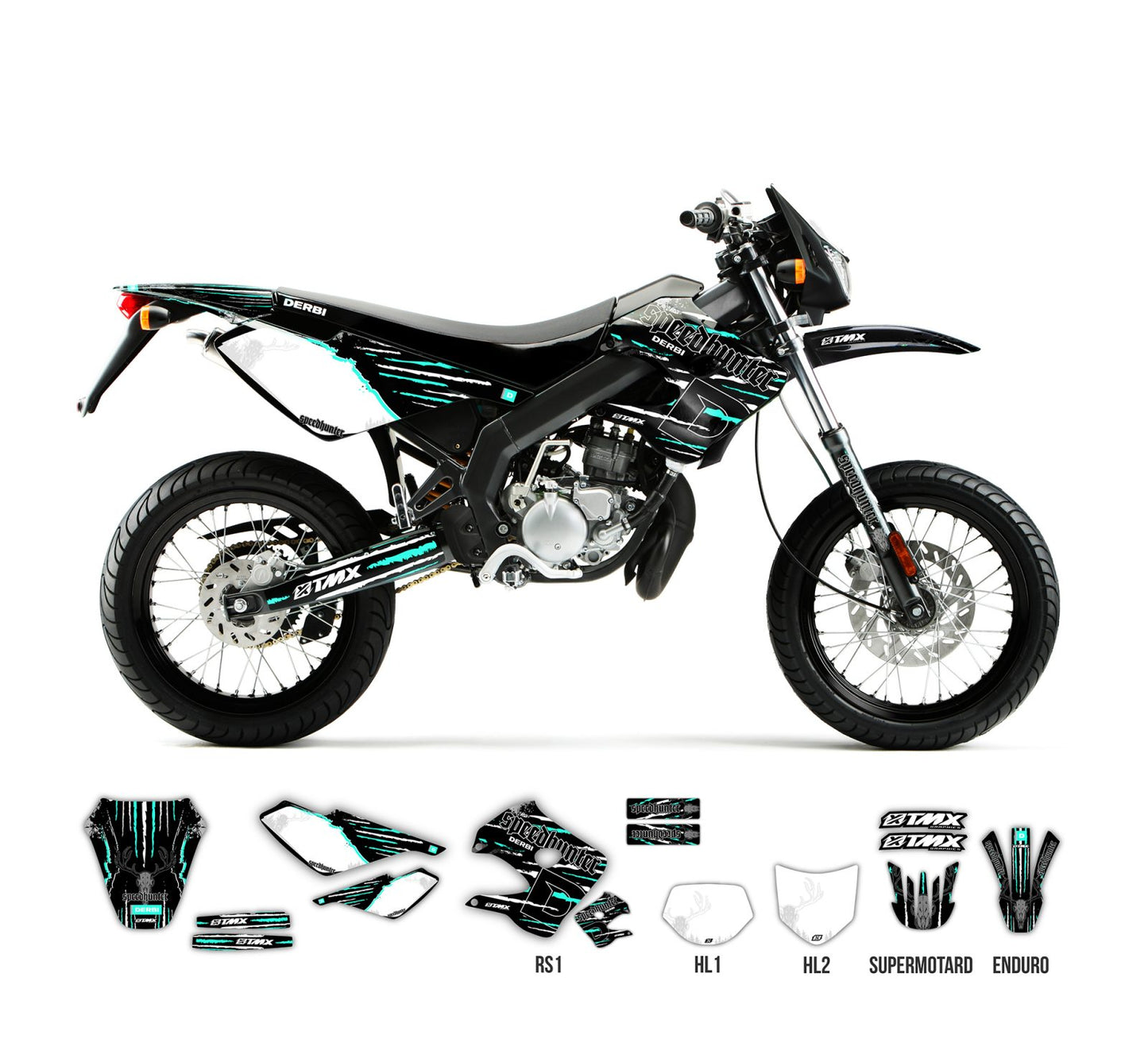 TMX Dekalkit Derbi Senda 50 R/SM Speedhunter Black Edition
