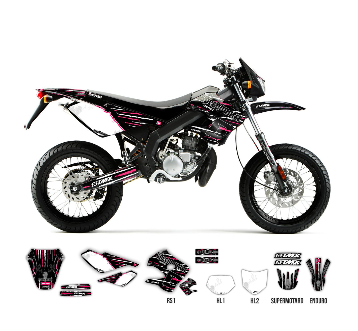 TMX Dekalkit Derbi Senda 50 R/SM Speedhunter Black Edition