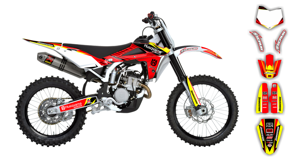 Scrub Designz Dekalkit Husqvarna Force R1 Italy (Inkl. Eget Namn & Nr