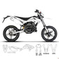 TMX Dekalkit Beta RR 50 2010-> Runnder White & Grey