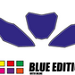 DKLKIT Dekal Sifferbakgrunder 1-Färg Blue Edition (Välj Modell) (Inkl. Eget Namn & Nr)