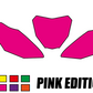 DKLKIT Dekal Sifferbakgrunder 1-Färg Pink Edition (Välj Modell) (Inkl. Eget Namn & Nr)