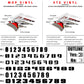 TMX Dekalkit Honda White Rush Series