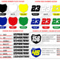 09 Zeronine Dekalkit Honda Muscle Milk Red Edition (Inkl. eget namn & nr)