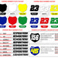 09 Zeronine Dekalkit KTM Team Fasthouse (Inkl. eget namn & nr)